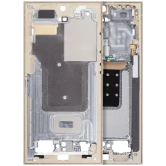 Mid-Frame Housing Compatible For Samsung Galaxy S24 Ultra 5G (US & International Version) (Titanium Yellow)