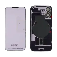 Back Glass With Steel Plate With Wireless NFC Charging MagSafe Magnet & Flashlight Flex Compatible For iPhone 16 (Genuine OEM) (Teal)