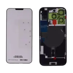 Back Glass With Steel Plate With Wireless NFC Charging MagSafe Magnet & Flashlight Flex Compatible For IPhone 16 Pro Max (Genuine OEM) (Natural Titanium)