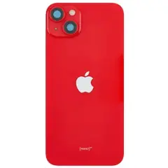 Back Glass With Steel Plate With MagSafe Magnet Pre-Installed Compatible For iPhone 14 (Genuine OEM) (Red)