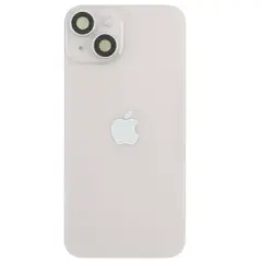 Back Glass With Steel Plate With MagSafe Magnet Pre-Installed Compatible For iPhone 14 Plus (Genuine OEM) (Starlight)