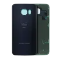 Back Cover Glass Compatible For Samsung Galaxy S6 Edge (Verizon Logo) (Service Pack) (Black Sapphire)