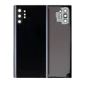 Back Cover Glass With Camera Lens Compatible For Samsung Galaxy Note 10 Plus / 5G (No Logo) (Aftermarket Plus) (Aura Black)