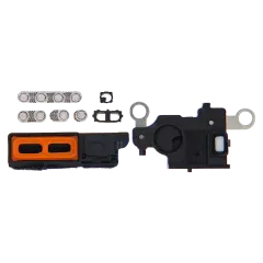 Loudspeaker / Mic Mesh Compatible For iPhone 13 (Black) (10 Pack)