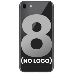 Back Cover Glass With Back Camera Lens Compatible For iPhone 8 (No Logo) (Space Gray)