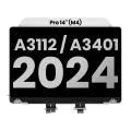 Complete LCD Display Assembly Compatible For MacBook Pro 14" (M4) (A3112 / A3401 / Late 2024) (Used OEM Pull: Grade A) (Space Black)