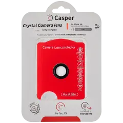 Casper Camera Lens Protector Compatible For iPhone 16e (Black) (Clear)