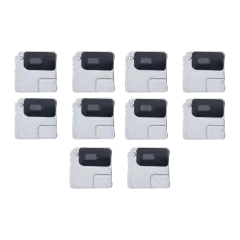 Flash Light / Power Flex Bracket With Microphone Mesh Compatible For iPhone 12 Mini (White) (10 Pack)