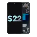 OLED Assembly With Frame Compatible For Samsung Galaxy S22 5G (Service Pack) (Graphite)
