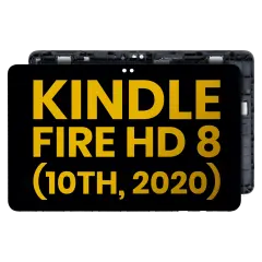 LCD Assembly With Frame Compatible For Amazon Kindle Fire HD 8 (10th Gen, 2020) (Refurbished) (All Colors)