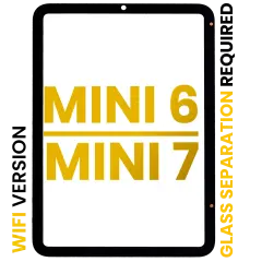 Front Glass Compatible For iPad Mini 6 / Mini 7 (Glass Separation Required) (Wifi Version) (Premium) (All Colors)