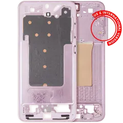 Mid-Frame Housing Compatible For Samsung Galaxy S25 Plus 5G (US & International Version) (Pink Gold)
