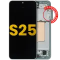 OLED Assembly With Frame Compatible For Samsung Galaxy S25 5G (US & International) (Refurbished) (Mint)