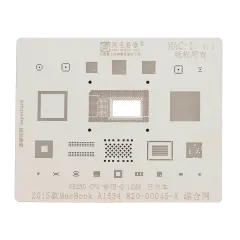 CPU Stencil Compatible For MacBook Retina 12" (A1534 / SR23G: 2015) (MAC 1)