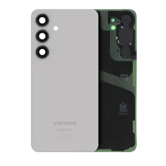 Back Cover Glass With Camera Lens Compatible For Samsung Galaxy S24 Plus (Service Pack) (Marble Gray)