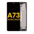 OLED Assembly With Frame Compatible For Samsung Galaxy A73 5G (A736 / 2022) (Refurbished) (Gray)