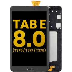 LCD Assembly With Frame Compatible For Samsung Galaxy Tab E 8.0" (2016) (T375 / T377 / T378) (Refurbished) (Black)