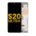 OLED Assembly With Frame Compatible For Samsung Galaxy S20 Ultra 5G (Refurbished) (Cloud White)