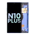 OLED Assembly With Frame Compatible For Samsung Galaxy Note 10 Plus / 5G (Service Pack) (Aura Blue)