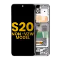 OLED Assembly With Frame Compatible For Samsung Galaxy S20 5G (Non-Verizon 5G UW Frame) (Refurbished) (Cosmic Black)