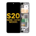 OLED Assembly With Frame Compatible For Samsung Galaxy S20 5G (Non-Verizon 5G UW Frame) (Refurbished) (Cosmic Gray)