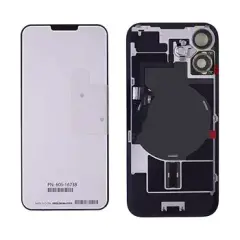 Back Glass With Steel Plate With Wireless NFC Charging MagSafe Magnet & Flashlight Flex Compatible For iPhone 16 Plus (Genuine OEM) (Ultramarine)