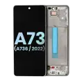 Oled Assembly With Frame Compatible For Samsung Galaxy A73 5G (A736 / 2022) (Service Pack) (Gray)