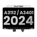 Complete LCD Display Assembly Compatible For MacBook Pro 14" (M4) (A3112 / A3401 / Late 2024) (Used OEM Pull: Grade A) (Silver)