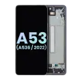 OLED Assembly With Frame Compatible For Samsung Galaxy A53 5G (A536 / 2022) (Service Pack) (Black)