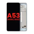 OLED Assembly With Frame Compatible For Samsung Galaxy A53 5G ( A536 / 2022) (6.36") (Aftermarket Plus) (Blue)