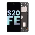OLED Assembly With Frame Compatible For Samsung Galaxy S20 FE 4G / 5G (Service Pack) (Cloud Navy)