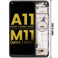 LCD Assembly With Frame Compatible For Samsung Galaxy A11 (A115F/ A115M / 2020) / M11 (M115 /2020) (International Version) (Refurbished) (All Colors)