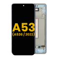 OLED Assembly With Frame Compatible For Samsung Galaxy A53 5G (A536 / 2022) (Refurbished) (Blue)