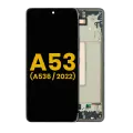 OLED Assembly With Frame Compatible For Samsung Galaxy A53 5G ( A536 / 2022) (Refurbished) (Black)