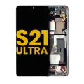 OLED Assembly With Frame Compatible For Samsung Galaxy S21 Ultra 5G (Refurbished) (Phantom Black)