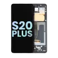 OLED Assembly With Frame Compatible For Samsung Galaxy S20 Plus 5G (Service Pack) (Cosmic Black)