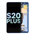 OLED Assembly With Frame Compatible For Samsung Galaxy S20 Plus 5G (Service Pack) (Aura Blue)