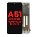 OLED Assembly With Frame Compatible For Samsung Galaxy A51 5G (A516 / 2020) (Non-Verizon 5G UW Frame) (6.46") (Aftermarket Plus) (Prism Cube White)