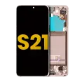OLED Assembly With Frame Compatible For Samsung Galaxy S21 5G (Refurbished) (Phantom White)