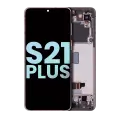 OLED Assembly With Frame Compatible For Samsung Galaxy S21 Plus 5G (Service Pack) (Phantom Violet / Pink / Gold)