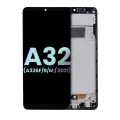 LCD Assembly With Frame Compatible For Samsung Galaxy A32 5G (A326F/B/M / 2021) (International Dual Sim Model) (Service Pack) (Awesome Black)