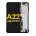LCD Assembly With Frame Compatible For Samsung A22 5G (A226 / 2021) (Refurbished) (All Colors)