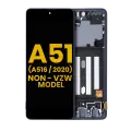 OLED Assembly With Frame Compatible For Samsung Galaxy A51 5G (A516 / 2020) (Non-Verizon 5G UW Frame) (Refurbished) (Prism Cube Black)