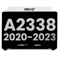Complete LCD Display Assembly Compatible For MacBook Pro 13" (A2338 / Late 2020, A2338 / Late 2023) (M1 / M2) (Used OEM Pull: Grade B) (Silver)
