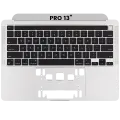 Top Case With Keyboard Compatible For MacBook Pro 13" (A2338 / Late 2020) (US English) (Silver)