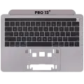 Top Case With Keyboard Compatible For MacBook Pro 13" (A1989 / Late 2018 / Early 2019) (US Keyboard) (Used OEM Pull: Grade New) (Space Gray)