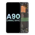 OLED Assembly With Frame Compatible For Samsung Galaxy A90 5G (A908 / 2019) (Service Pack) (Black)