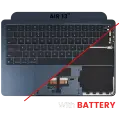 Top Case Assembly With Battery And Keyboard Compatible For MacBook Air 13" (A3113 / Mid 2024) (Midnight) (US Keyboard)