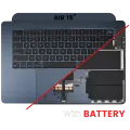Top Case Assembly With Battery And Keyboard Compatible For MacBook Air 15" (A3114 / Mid 2024) (Midnight) (US Keyboard)