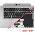 Top Case Assembly With Battery And Keyboard Compatible For MacBook Air 15" (A3114 / Mid 2024) (Space Gray) (US Keyboard)